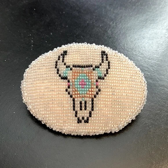 Accessories | Buffalo Beaded Belt Buckle | Poshmark display picture 1